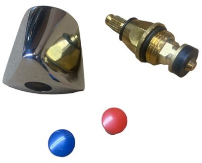 Internal replacement water valve 3/8” rubber seal + knob