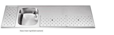 ST-BB180-1 Worktop 1800x500x45 (bowl left 400x400) + Rinser