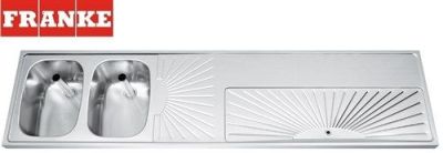 SU-BB200-2 2000x500x45 (2 bowl left 290x400) Hole for tower