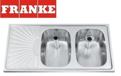 SU-SB100-2 1000x500x50 (2 bowls lright 290x400)