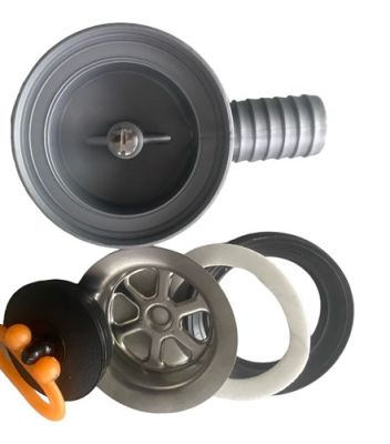 Waste plug 1½” Horizontal outlet with plug.