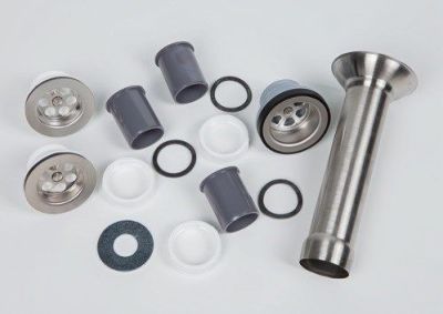 WASTE SET 1 BOWL 250, 2 BRACKETS