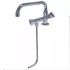 Water tap cold swing arm and under flush no glass rinser