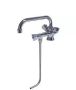 Water tap warm/cold swing arm single under flush chrome.